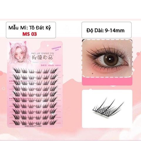  Bộ mi giả HNM03 – Mi cong tự nhiên, mắt to sắc nét ️✨ 