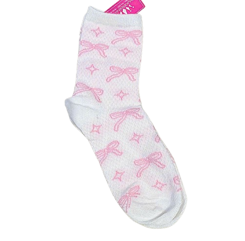  Vớ VV00137- họa tiết nơ Mềm mại, nhẹ chân, phối đồ xinh xắn 