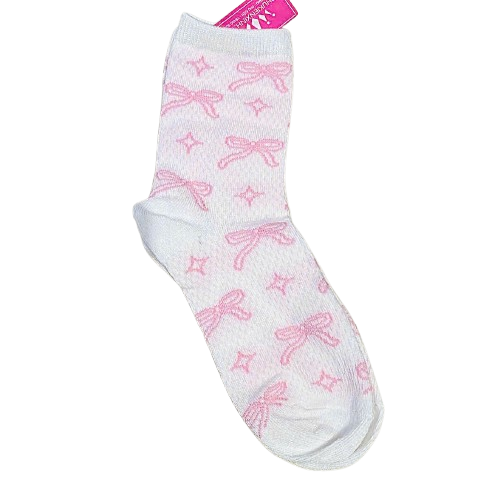  Vớ VV00137- họa tiết nơ Mềm mại, nhẹ chân, phối đồ xinh xắn 