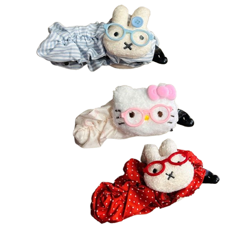  Kẹp tóc chuối KTT0026 hú Bông Dễ Thương – Giữ Tóc Gọn Gàng, Xinh Xắn 