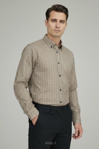  Sơ Mi Công Sở Dài 4042-1 