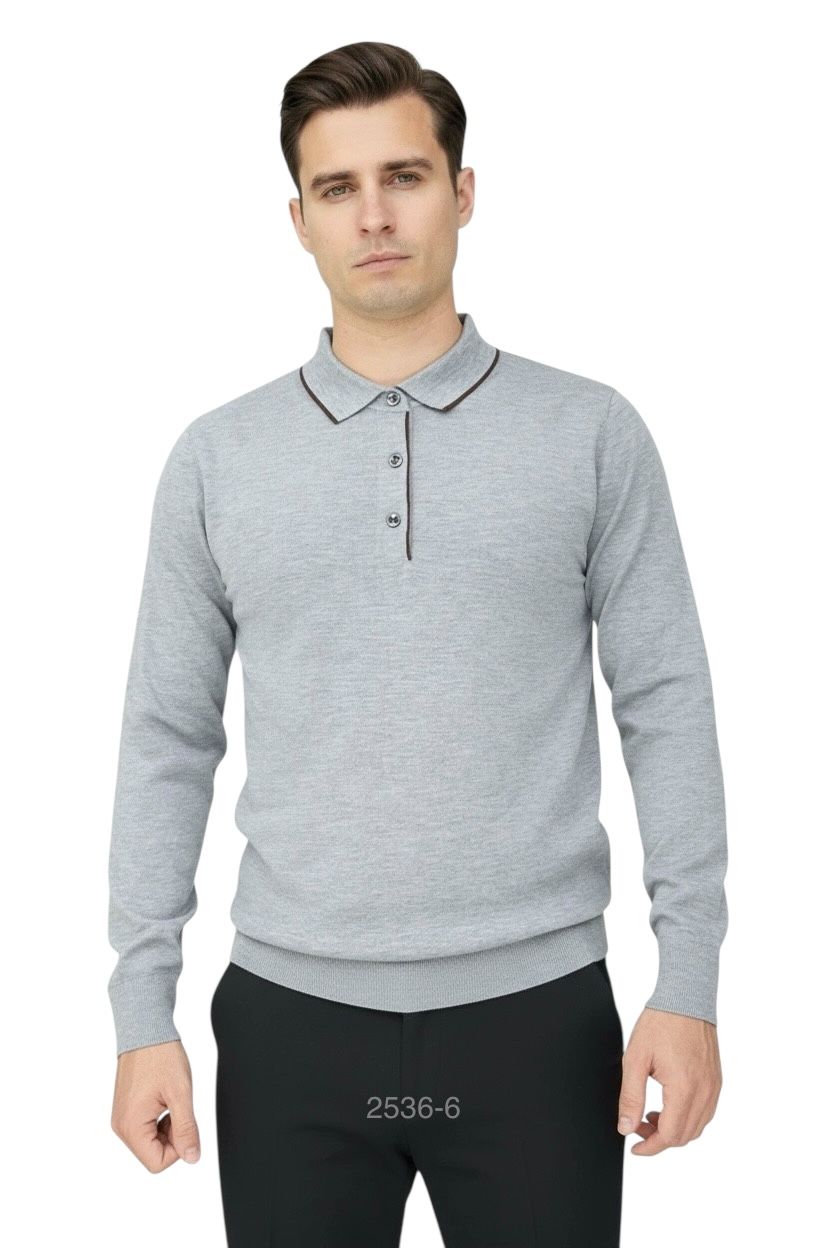 Polo Len Dài Tay 2536-6