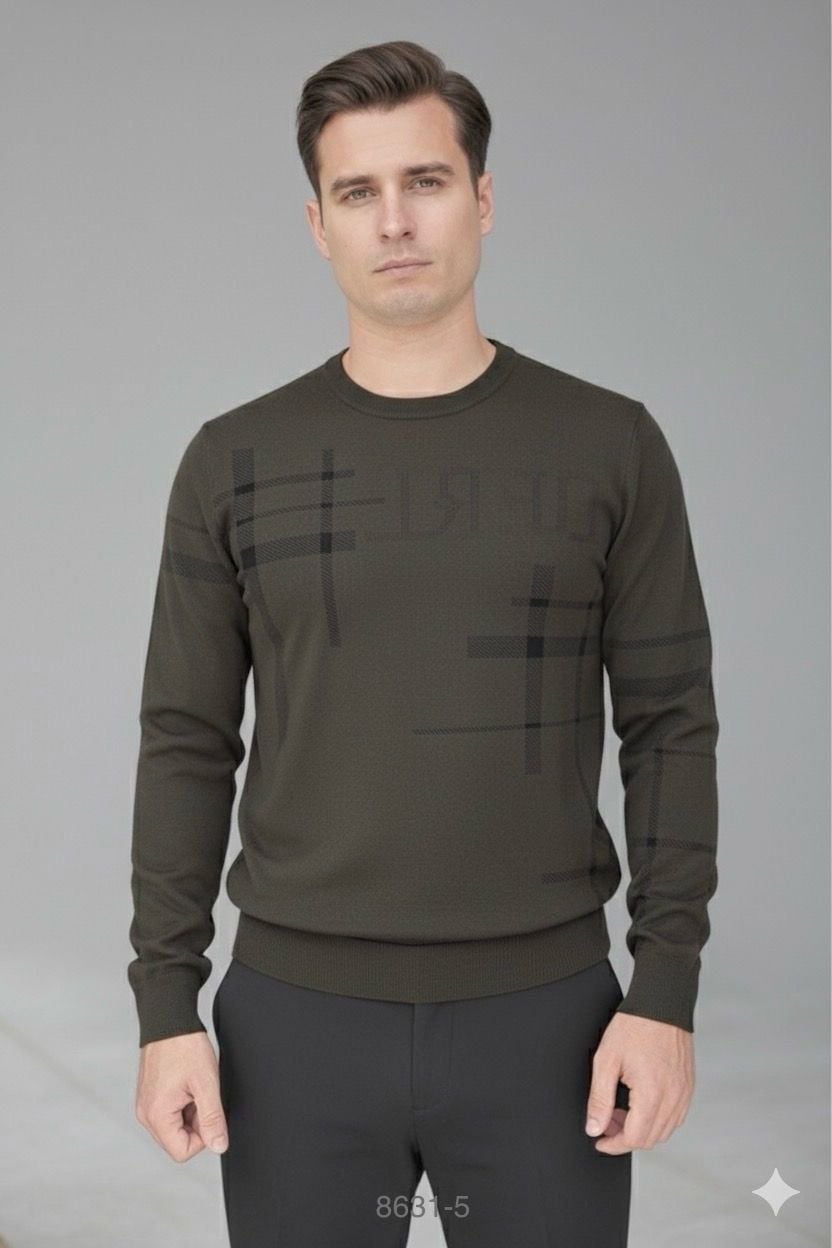 Len Cổ Tròn Dài Tay 8631-5