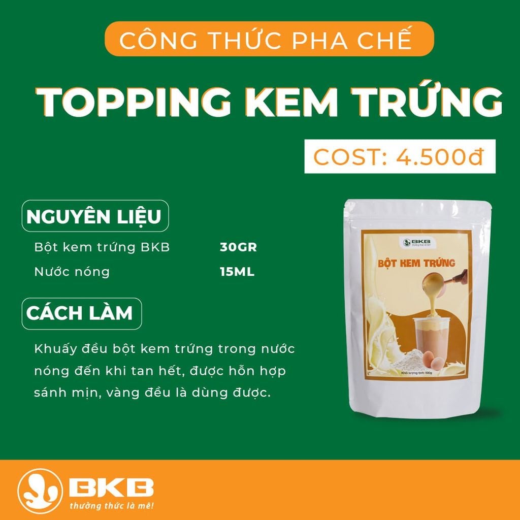 Bột Kem Trứng BKB 500g