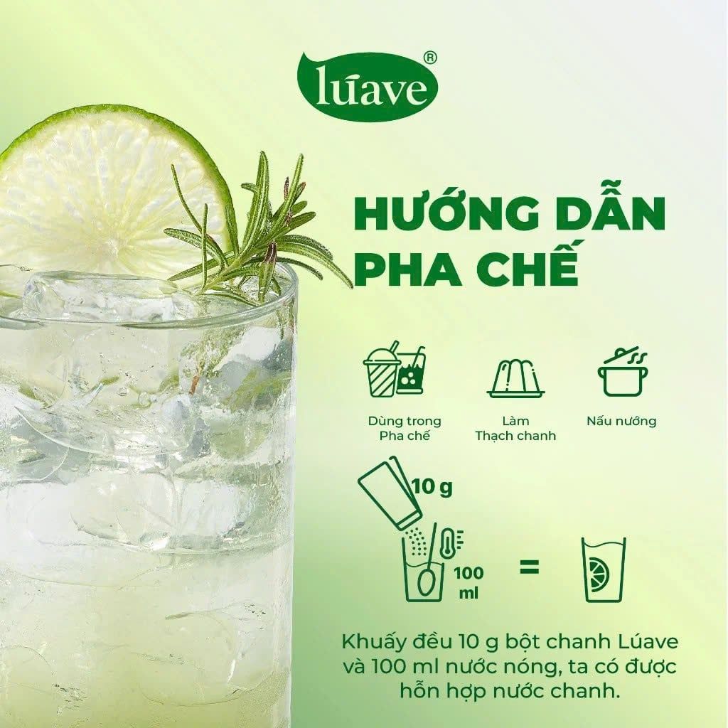 Bột Chanh Luave 400g Thùng 12 gói