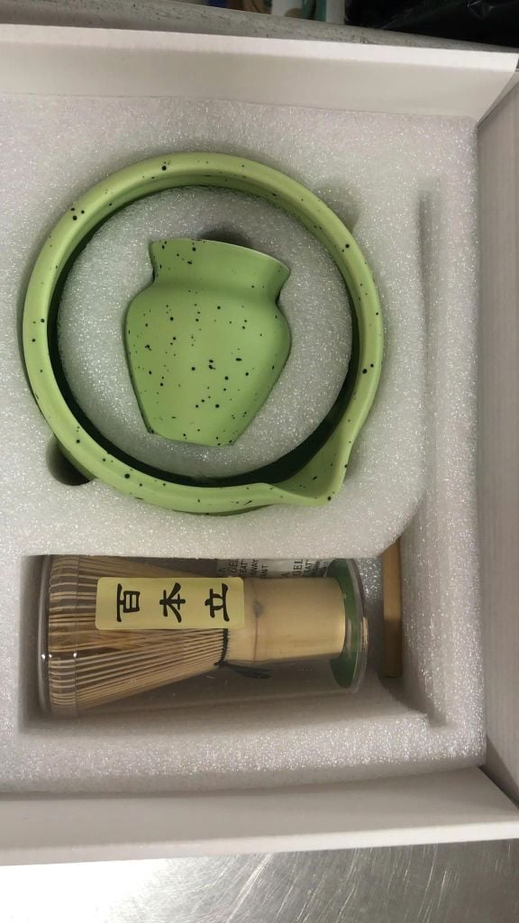 Bộ Dụng Cụ Pha Matcha Bằng Sứ MẪU NGẪU NHIÊN