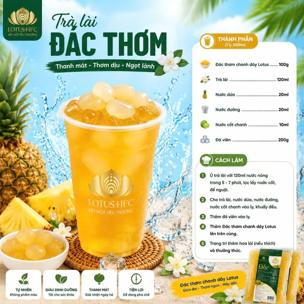 Đác Thơm Chanh Dây Lotus 500g