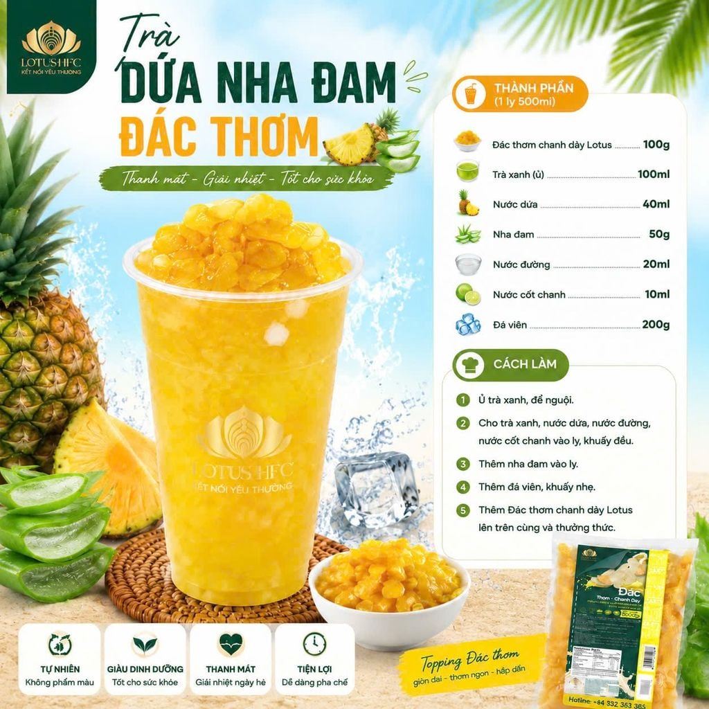 Đác Thơm Chanh Dây Lotus 500g