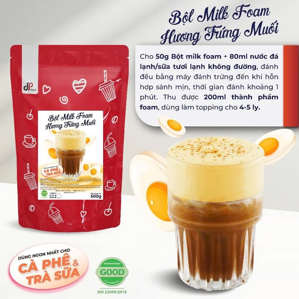 Bột Milk Foam Trứng Muối DP 500g