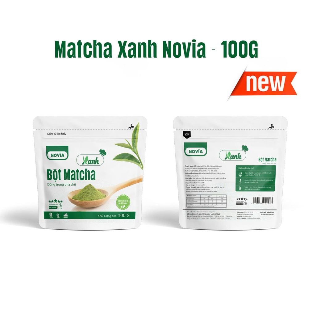 Bột Matcha Novia Xanh