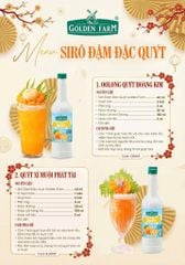 Syrup Goldenfarm Đậm Đặc Quýt 700ml