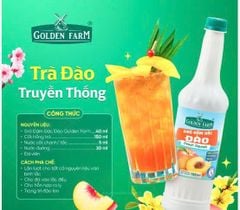 Syrup Goldenfarm Đậm Đặc Đào 700ml