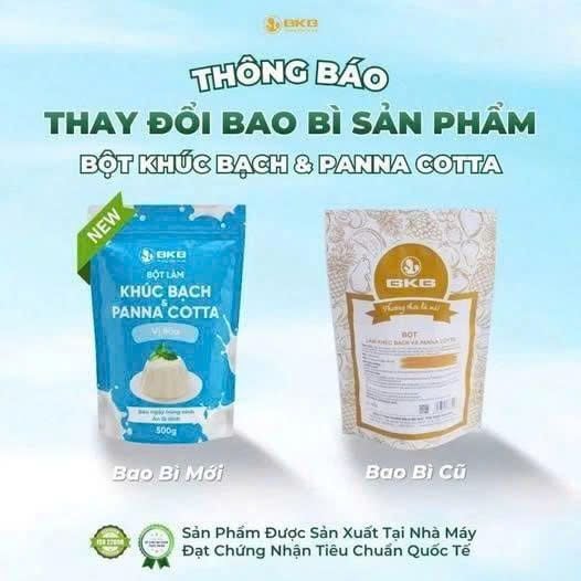 Bột Làm Khúc Bạch Và Panna Cotta BKB 500g