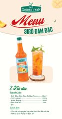 Syrup Goldenfarm Đậm Đặc Đào 700ml