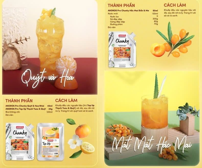 Mứt Chunky Mơ Hắc Mai Biển Andros 1kg