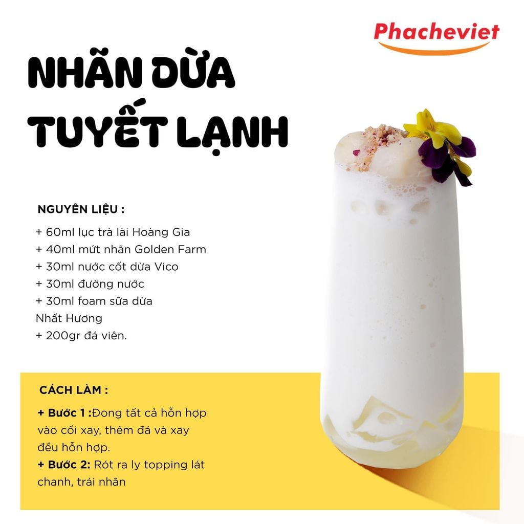 Sinh Tố Golden Farm Nhãn 1L