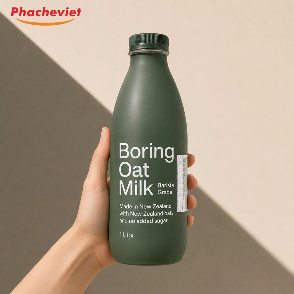 Sữa Yến Mạch Nguyên Chất Không Đường Boring Oat Milk New Zealand 1L