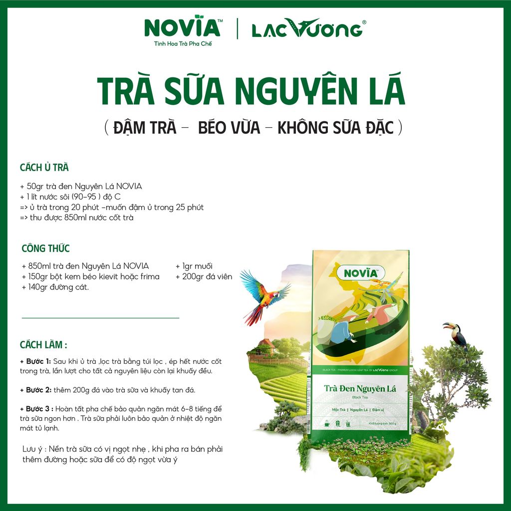 Trà đen Nguyên lá Novia 100g