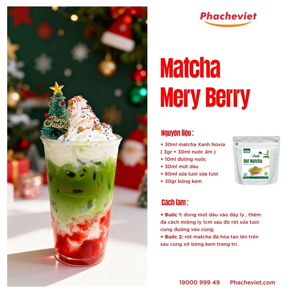 Bột Matcha Novia Xanh