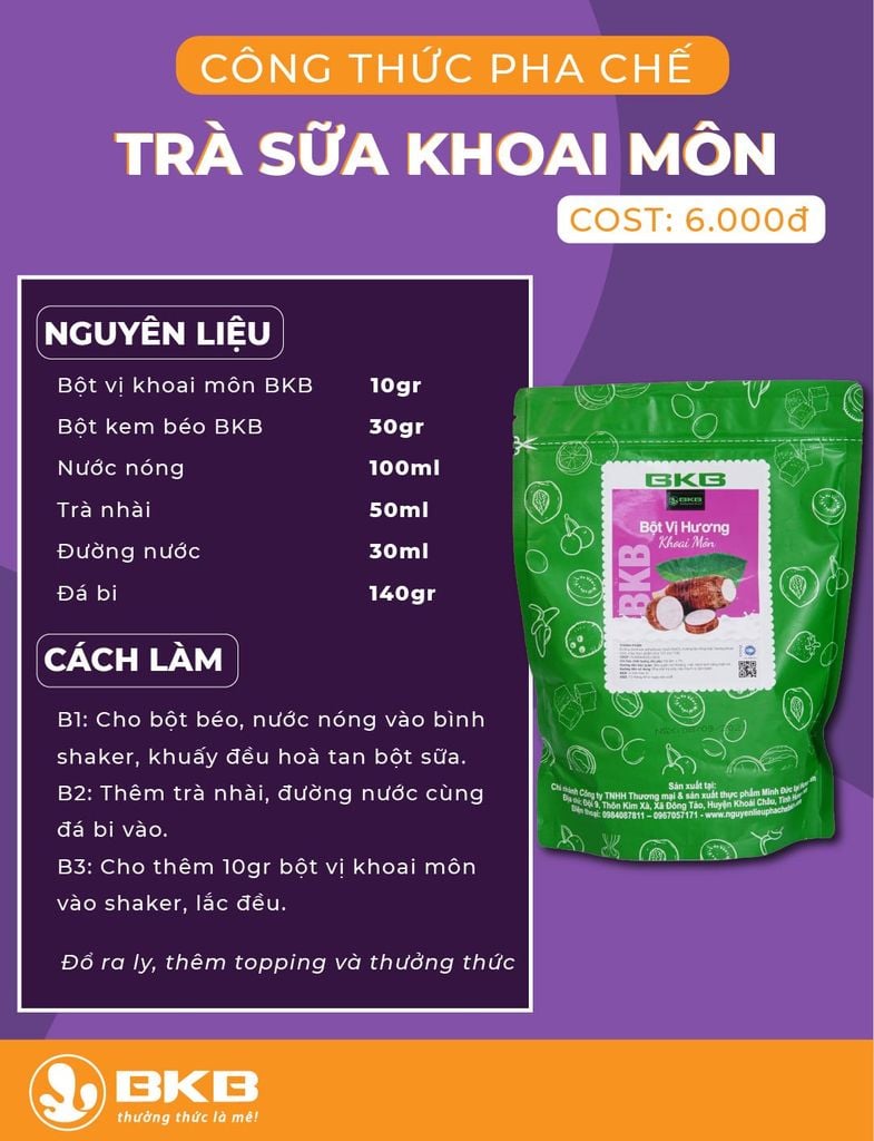 Bột Vị Pha Trà Sữa BKB 1kg