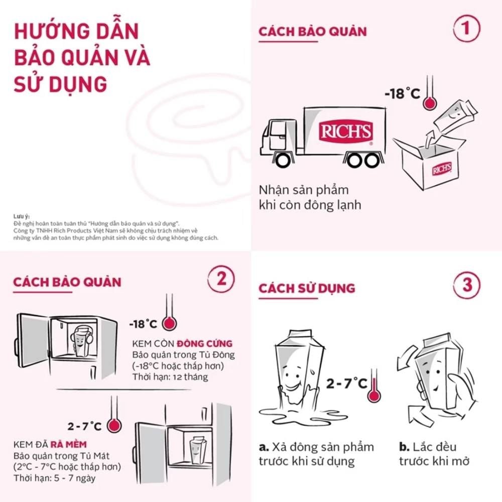 Rich Kem Béo Thực Vật Rich’s Ice Hot 454g - Giao Nội Thành HCM