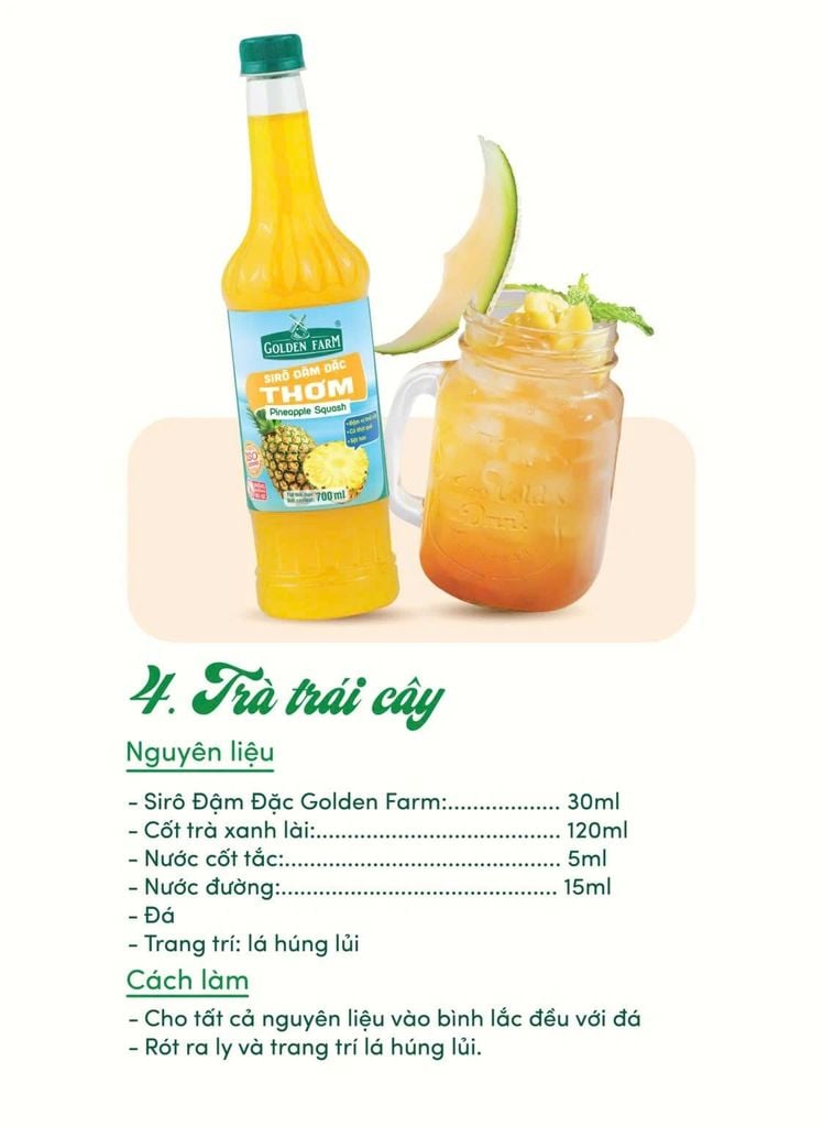 Syrup Goldenfarm Đậm Đặc Thơm 700ml
