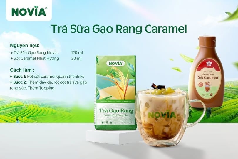 Trà Gạo Rang Novia 500gr