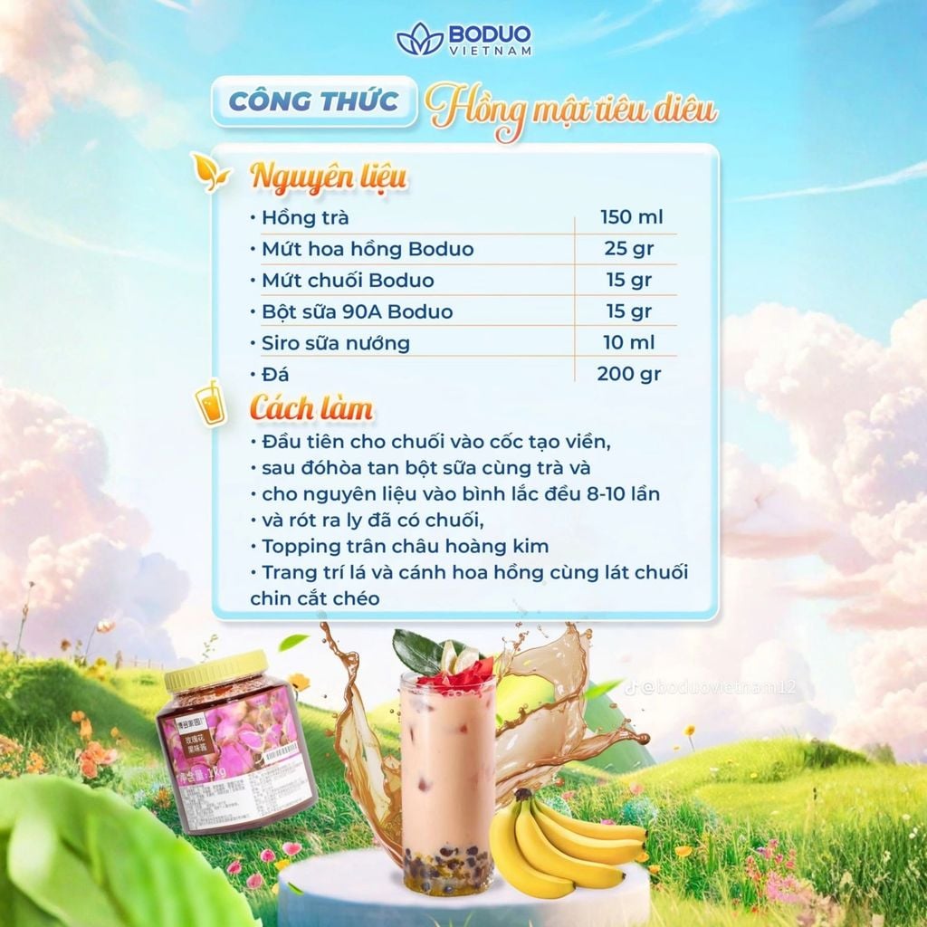 Mứt Boduo Hoa Hồng 1kg