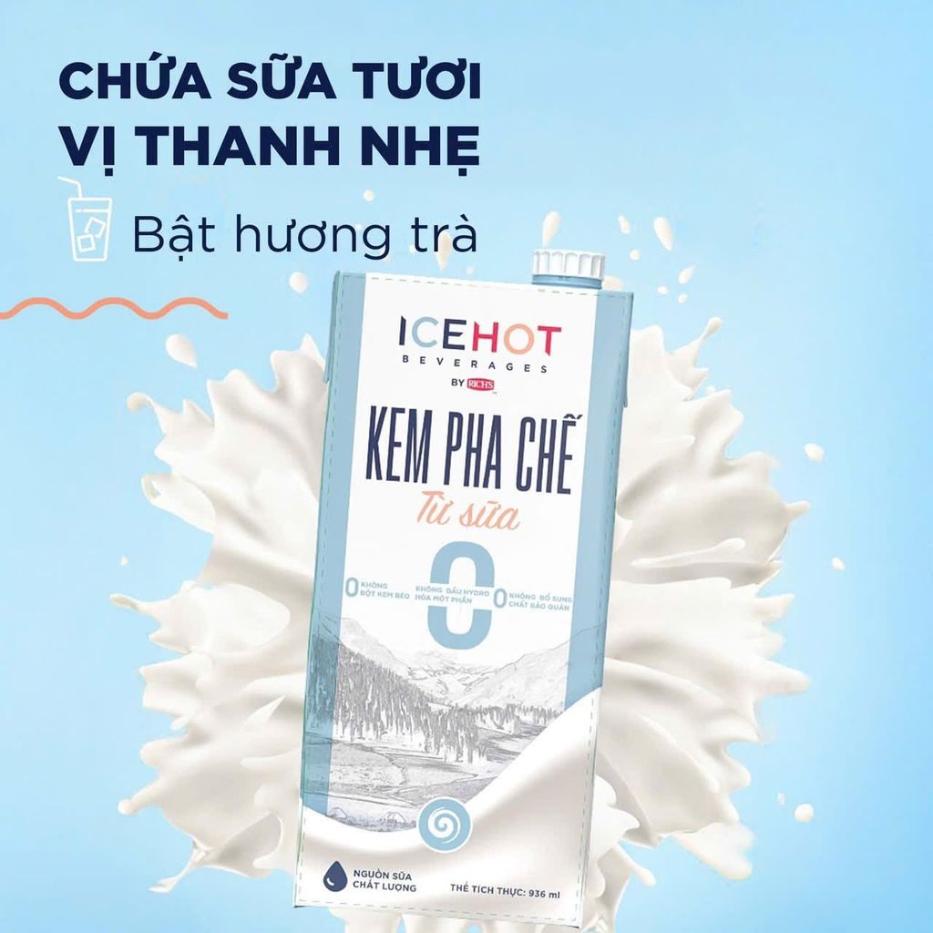 Kem Pha Chế Từ Sữa Hộp 936ml