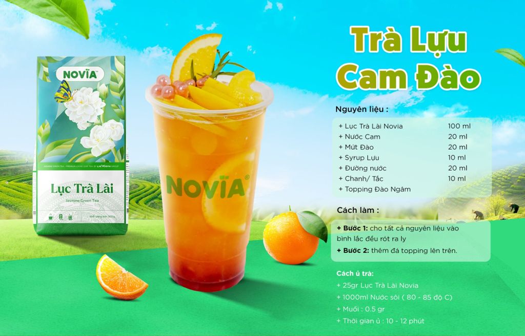 Sinh Tố Berrino Đào 1000ml