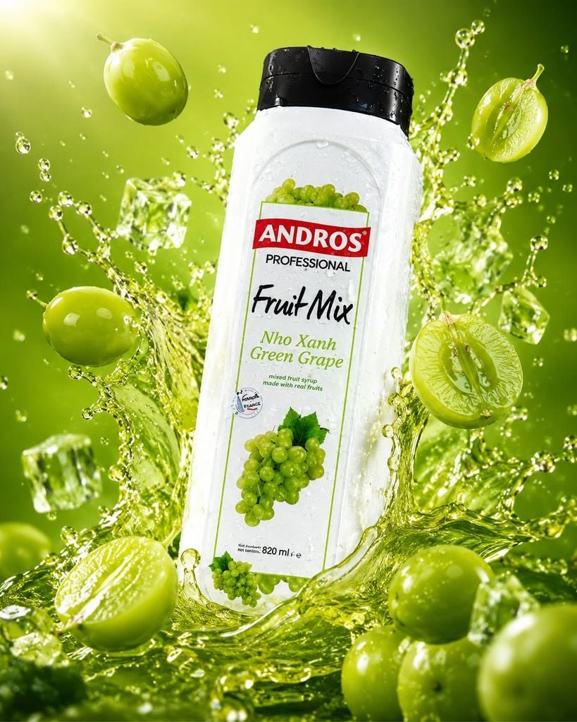 Fruit Mix Andross Nho Xanh 820ml