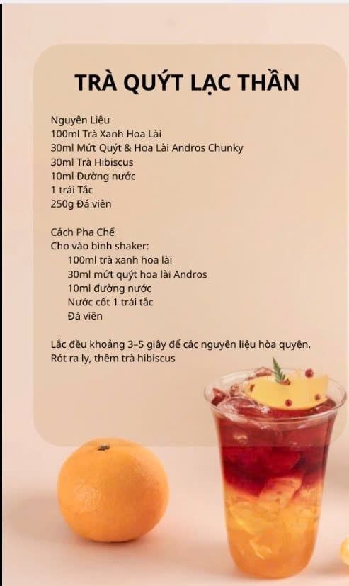Mứt Chunky Quýt Nhài Andros 1kg