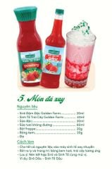 Syrup Goldenfarm Đậm Đặc Dâu 700ml