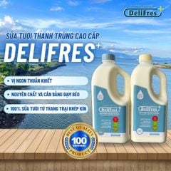 Sữa Tươi Thanh Trùng DeliFres+ Không Đường