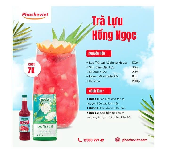 Syrup Goldenfarm Đậm Đặc Lựu 700ml