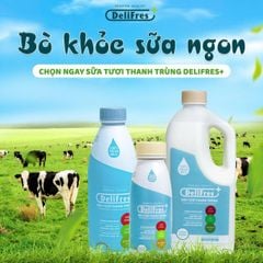 Sữa Tươi Thanh Trùng DeliFres+ Không Đường