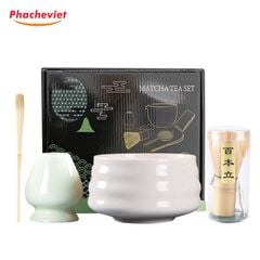 Bộ Dụng Cụ 4 Món Pha Matcha Bằng Sứ Cao Cấp