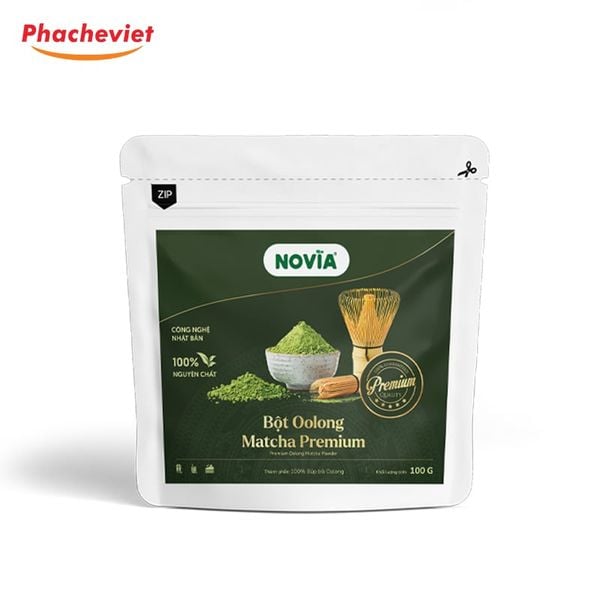 Bột Oolong Matcha Premium Novia 100g