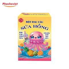 Bột Rau Câu Sứa Hồng Jelly Hộp 10 Gói 120g