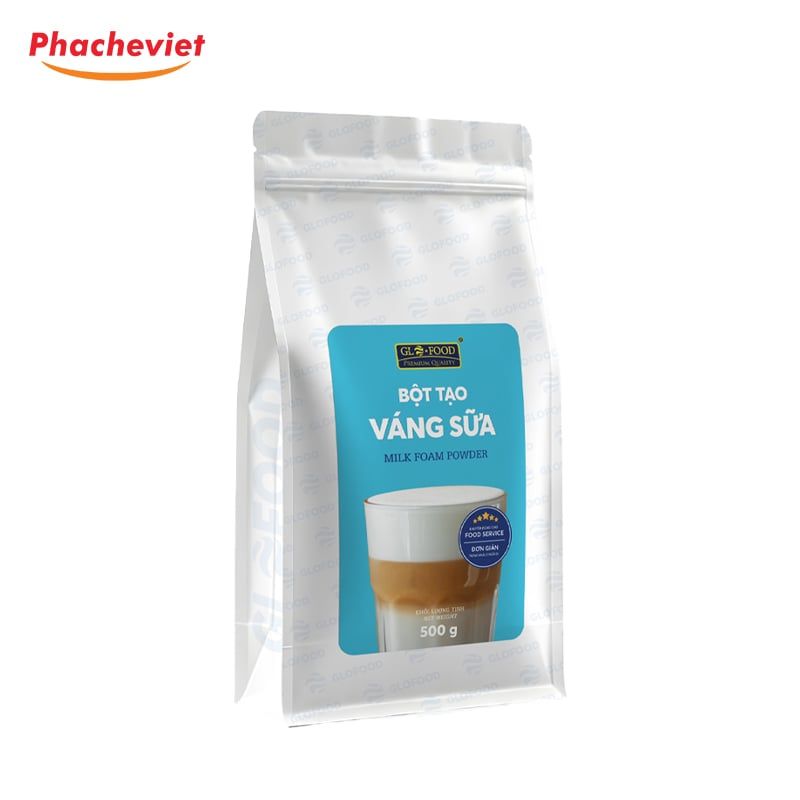 Bột Foam Tạo Váng Sữa Glofood 500g Thùng 12 Gói