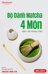 Bộ Dụng Cụ 4 Món Pha Matcha Bằng Sứ Cao Cấp