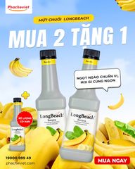 Mứt Longbeach Chuối LongBeach Banana Fruit Based Preparation 900ml
