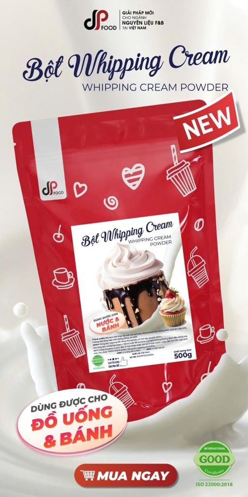 Bột Whipping Cream DP FOOD 500G