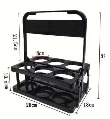 KHAY ĐỰNG Ly NƯỚC CÓ QUAI XÁCH DI ĐỘNG 6 NGĂN