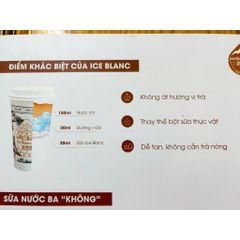 Sữa Tươi ICE BLANC MILK Pha Chế  Không Chất Béo Chuyển Hoá