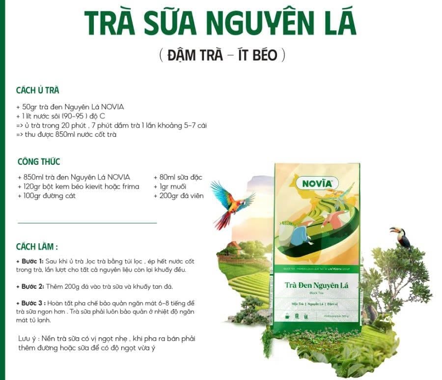 Trà Đen Nguyên Lá Novia 1kg