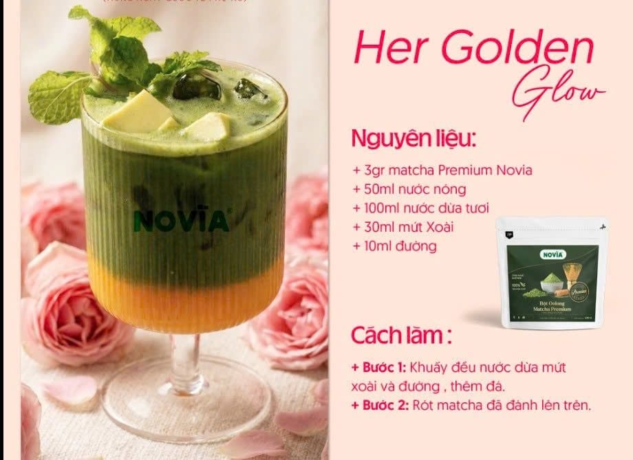 Bột Oolong Matcha Premium Novia 100g