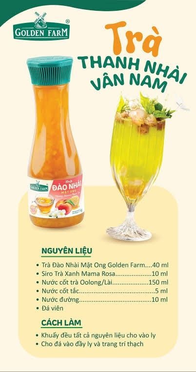 Trà Đào Nhài Mật Ong Vị Á Golden Farm1kg