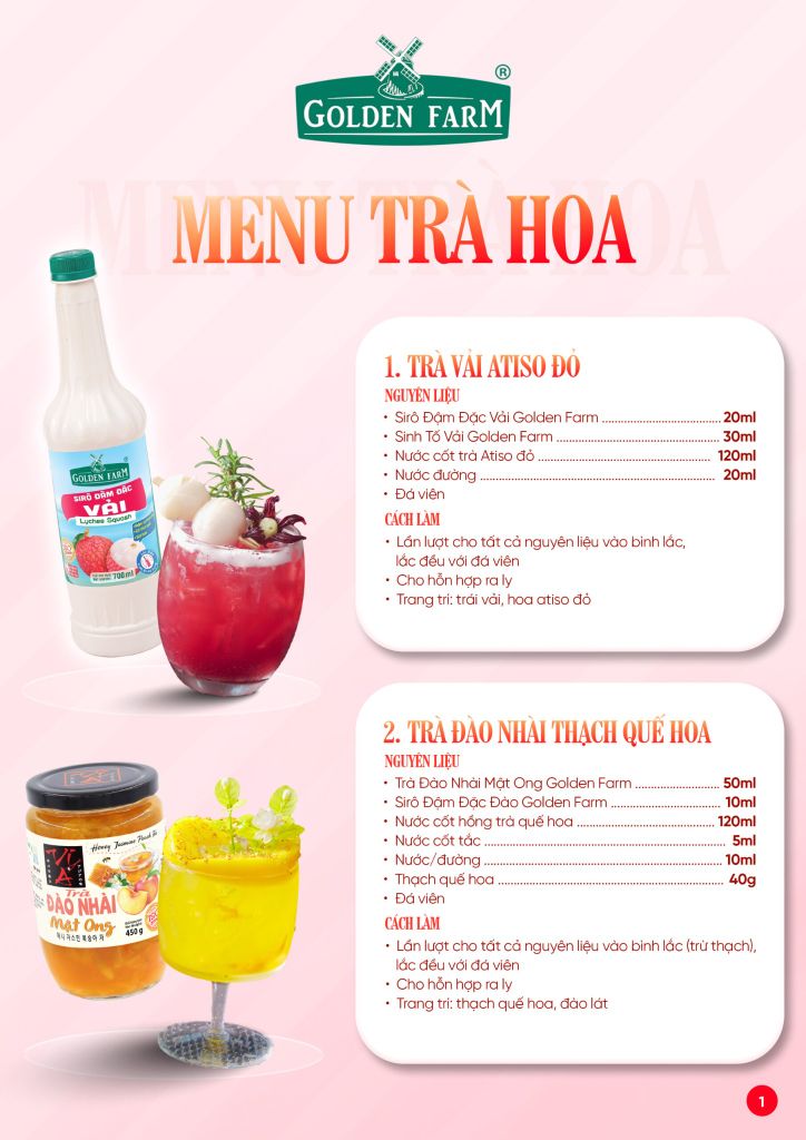 Mứt Vị Á Đào Nhài Mật Ong Golden Farm 450g