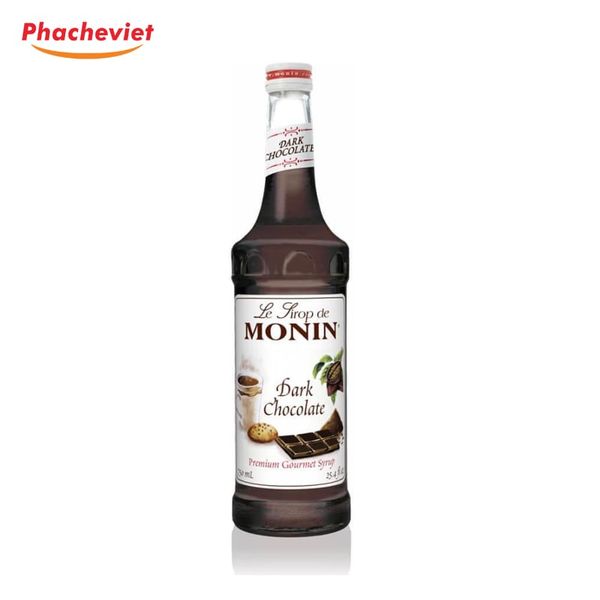Syrup Monin Chocolate Đen -  Chocolate Dark 700ml